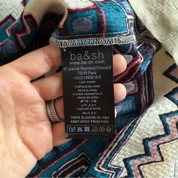 ba&sh - Mandie Midi Dress - Blue Multi - Picture 7 of 16